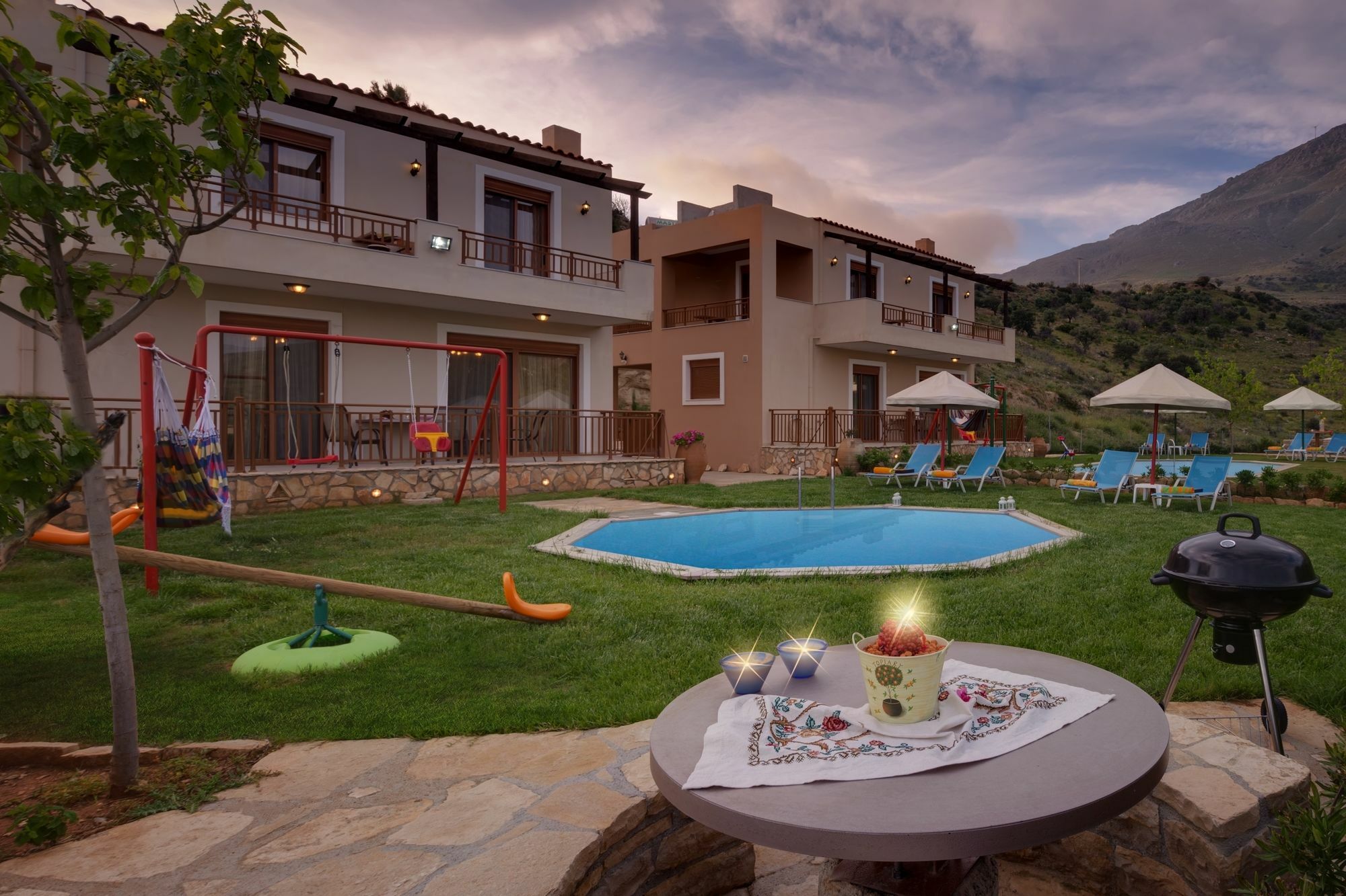 Triopetra Luxury Villas Fournou Lago エクステリア 写真